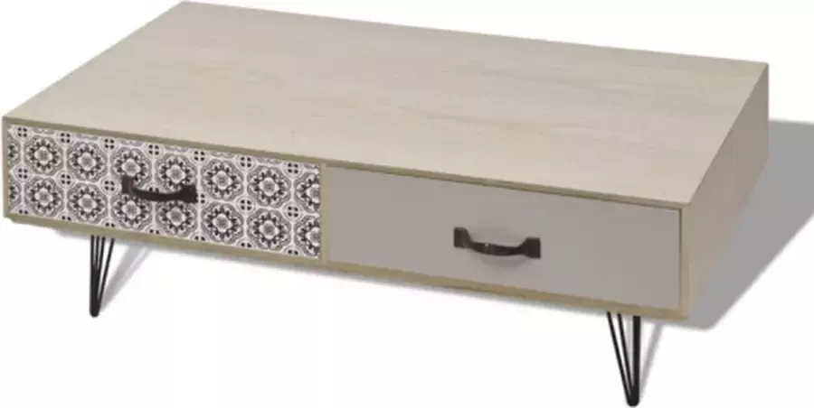 VidaXL -Salontafel-100x60x35-cm-beige - Foto 2