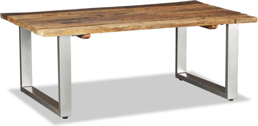 vidaXL Salontafel 100x60x38 cm massief gerecycled hout