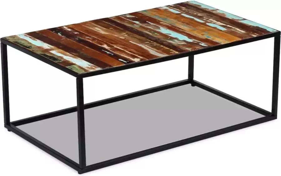 VidaXL Salontafel 100x60x40 cm massief gerecycled hout