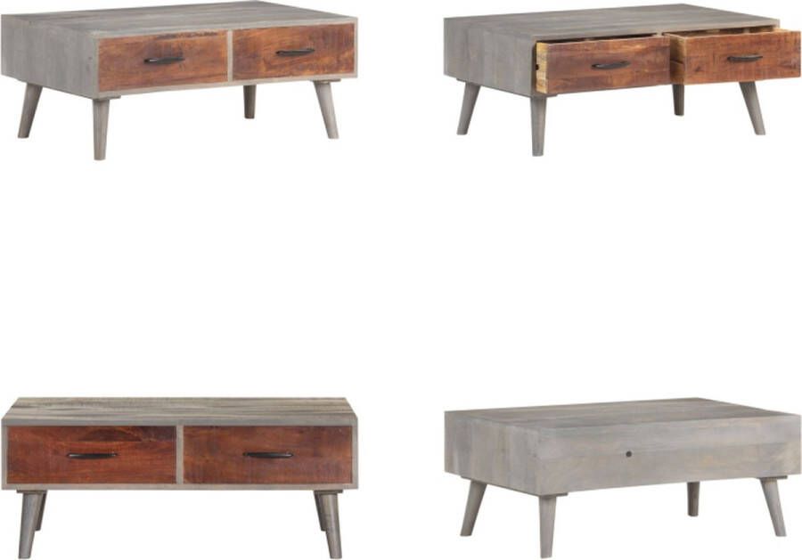 VidaXL -Salontafel-100x60x40-cm-massief-ruw-mangohout-grijs