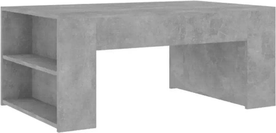 VidaXL Salontafel 100x60x42 cm spaanplaat betongrijs - Foto 3