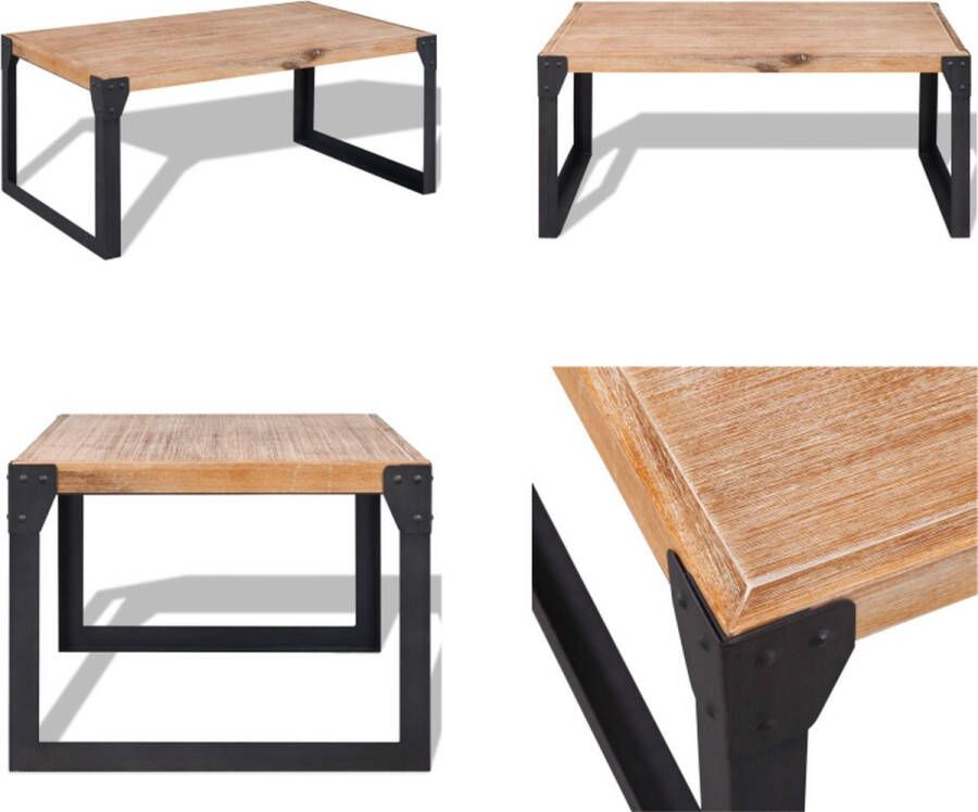 VidaXL Salontafel 100x60x45 cm massief acaciahout Salontafel Salontafels Houten Salontafel Houten Salontafels