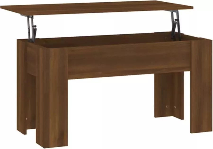 VidaXL -Salontafel-101x49x52-cm-bewerkt-hout-bruineikenkleurig - Foto 5