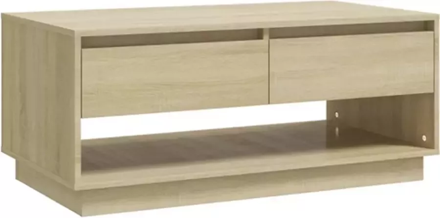 VidaXL -Salontafel-102 5x55x44-cm-bewerkt-hout-sonoma-eikenkleurig - Foto 4