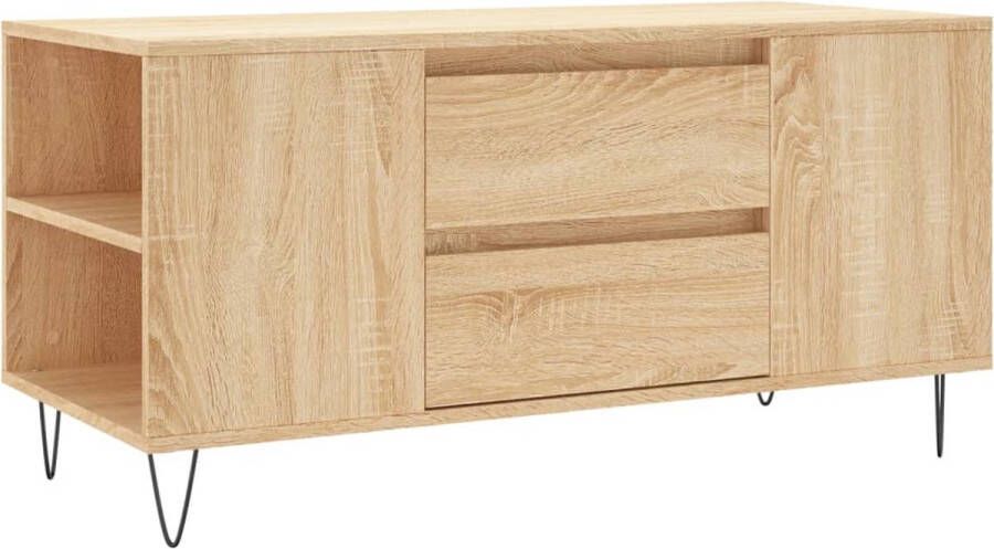 VidaXL -Salontafel-102x44 5x50-cm-bewerkt-hout-sonoma-eikenkleurig - Foto 7