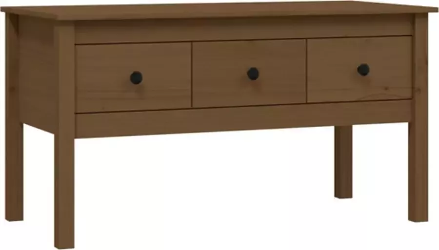 VidaXL -Salontafel-102x49x55-cm-massief-grenenhout-honingbruin - Foto 3