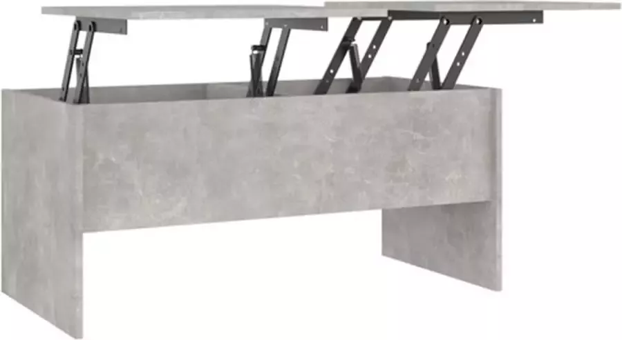 VIDAXL Salontafel 102x50 5x46 5 cm bewerkt hout betongrijs - Foto 4