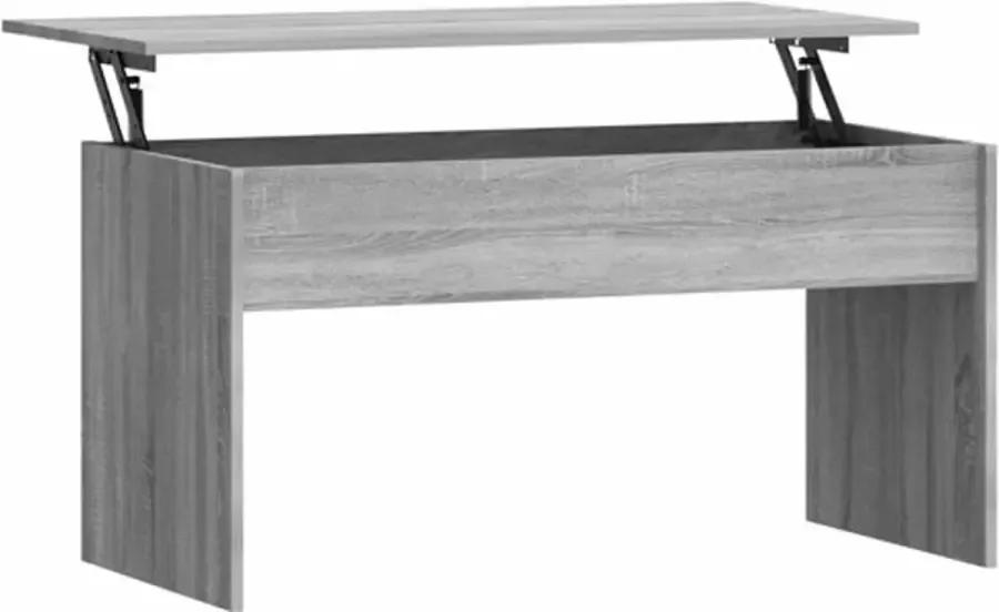 VidaXL -Salontafel-102x50 5x52 5-cm-bewerkt-hout-grijs-sonoma-eiken - Foto 2