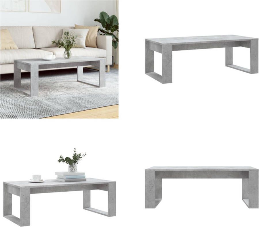 VidaXL -Salontafel-102x50x35-cm-bewerkt-hout-betongrijs - Foto 2