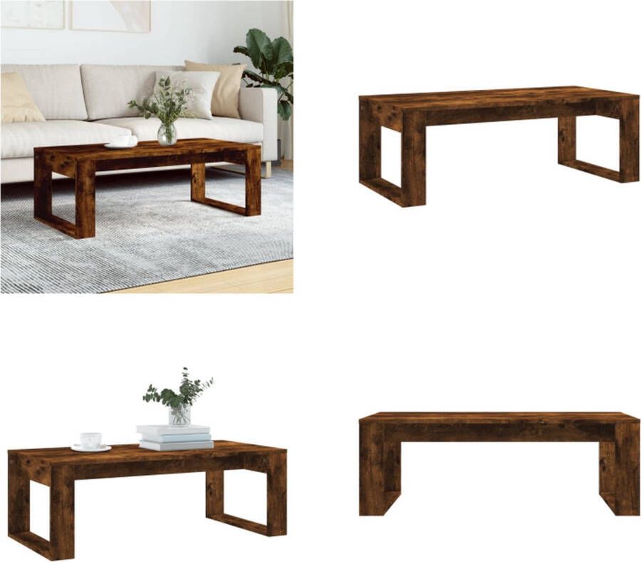 VidaXL -Salontafel-102x50x35-cm-bewerkt-hout-gerookt-eikenkleurig - Foto 2