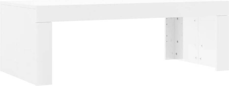 VidaXL -Salontafel-102x50x36-cm-bewerkt-hout-hoogglans-wit - Foto 3