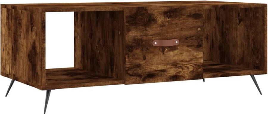 Prolenta Premium INFIORI Salontafel 102x50x40 cm bewerkt hout gerookt eikenkleurig - Foto 7