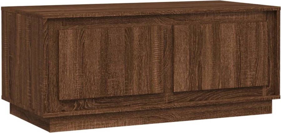 VidaXL -Salontafel-102x50x44-cm-bewerkt-hout-bruin-eikenkleur - Foto 5