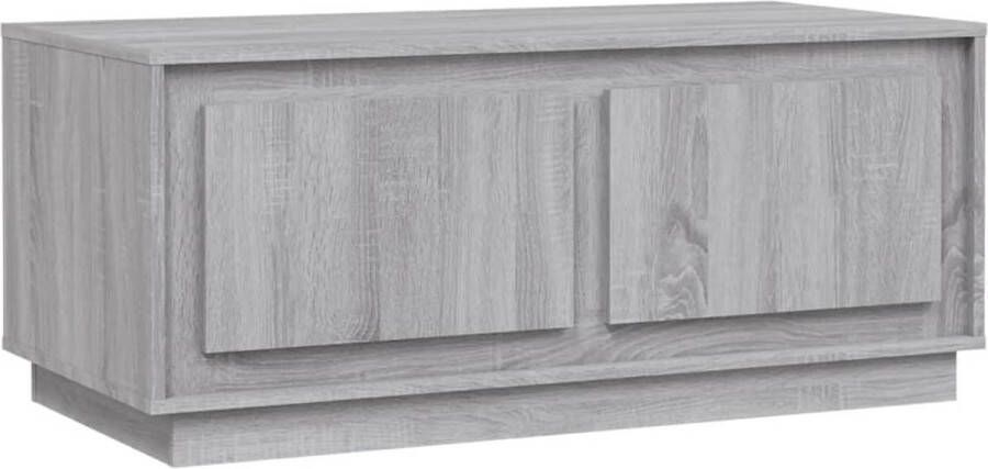 VidaXL -Salontafel-102x50x44-cm-bewerkt-hout-grijs-sonoma-eikenkleurig - Foto 4