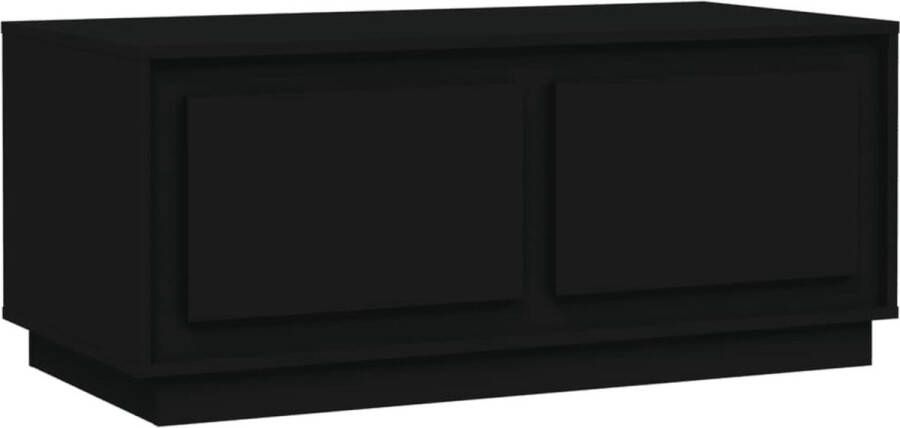 VidaXL Salontafel 102x50x44 cm Bewerkt hout Zwart Salontafel Salontafels Bijzettafel Banktafel