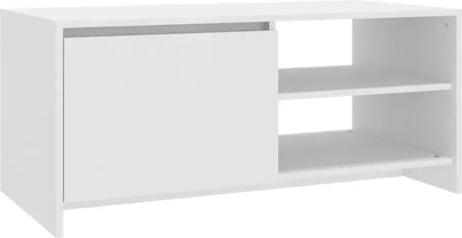 VidaXL -Salontafel-102x50x45-cm-bewerkt-hout-wit - Foto 4