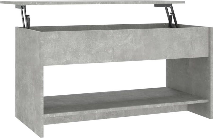 VidaXL -Salontafel-102x50x52 5-cm-bewerkt-hout-betongrijs - Foto 2