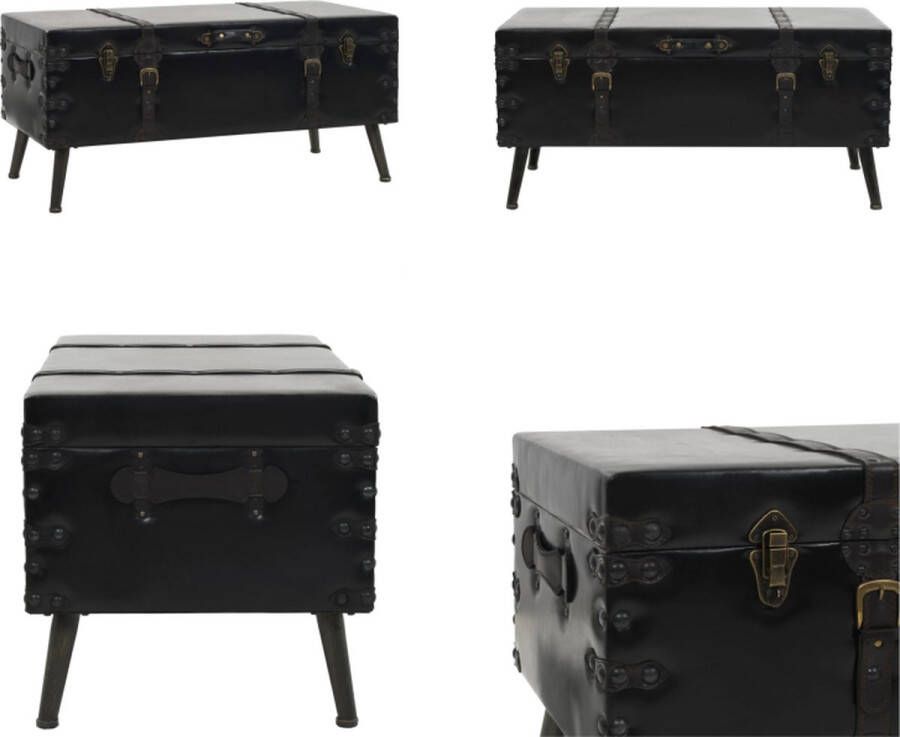 VidaXL Salontafel 102x51x48 cm MDF en staal Salontafel Salontafels Bijzettafel Bijzettafels