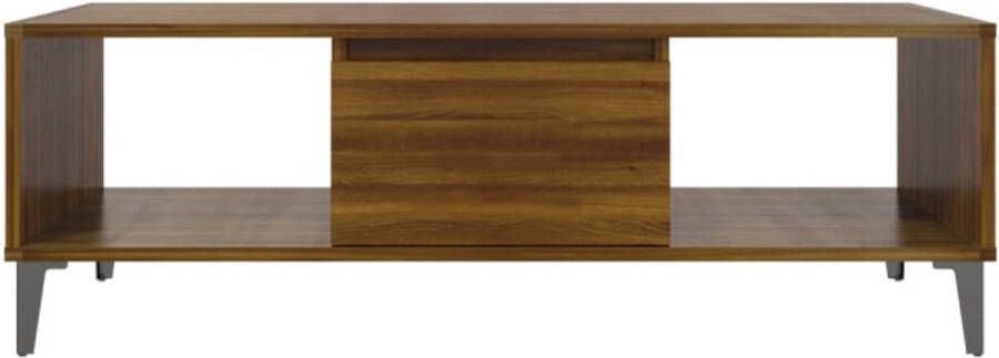 VidaXL Salontafel 103 5x60x35 cm bewerkt hout bruin eikenkleurig - Foto 3