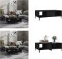 VidaXL Salontafel 103-5x60x35 cm spaanplaat zwart Tafel Tafels Tafeltje Tafeltjes - Thumbnail 1