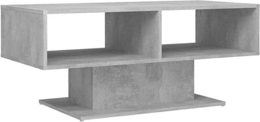 VIDAXL Salontafel 103 5x50x44 5 cm spaanplaat betongrijs - Foto 2