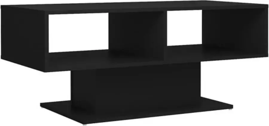 VidaXL -Salontafel-103 5x50x44 5-cm-spaanplaat-zwart - Foto 2