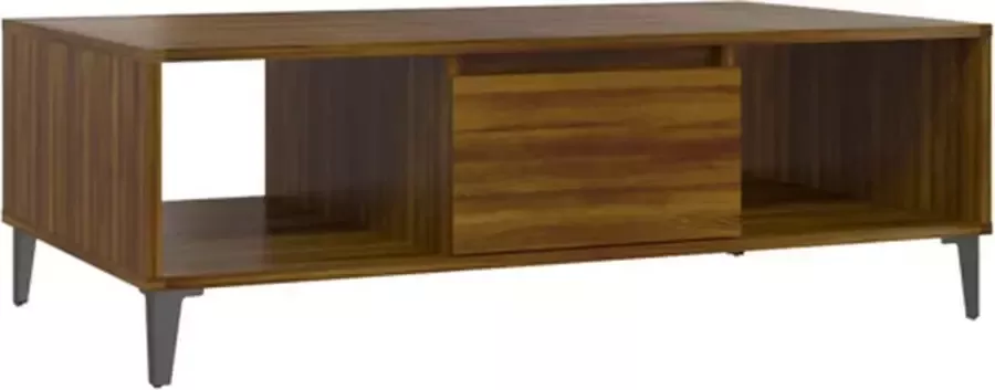 VidaXL Salontafel 103 5x60x35 cm bewerkt hout bruin eikenkleurig - Foto 4
