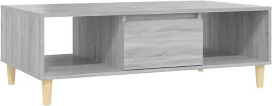 VIDAXL Salontafel 103 5x60x35 cm spaanplaat grijs sonoma eikenkleurig - Foto 2