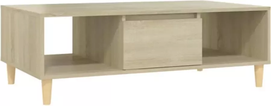 VIDAXL Salontafel 103 5x60x35 cm bewerkt hout sonoma eikenkleurig - Foto 2