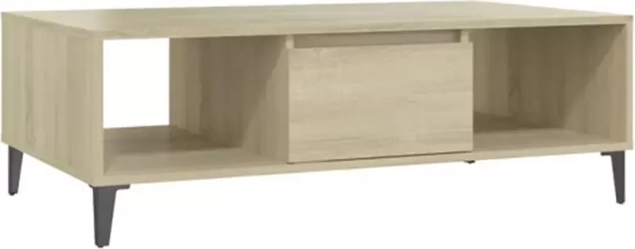 VidaXL Salontafel 103 5x60x35 cm bewerkt hout sonoma eikenkleurig - Foto 3
