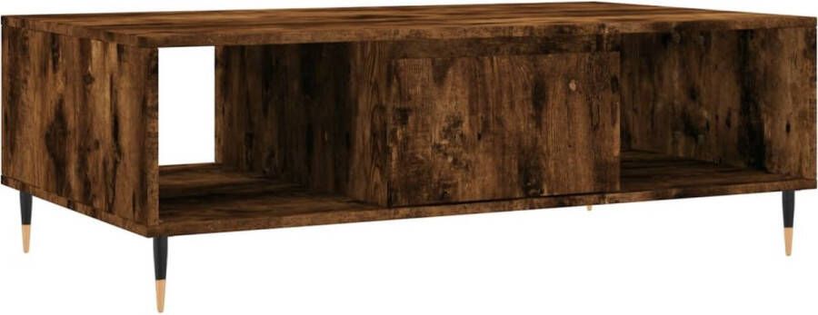 Prolenta Premium INFIORI Salontafel 104x60x35 cm bewerkt hout gerookt eikenkleurig - Foto 4