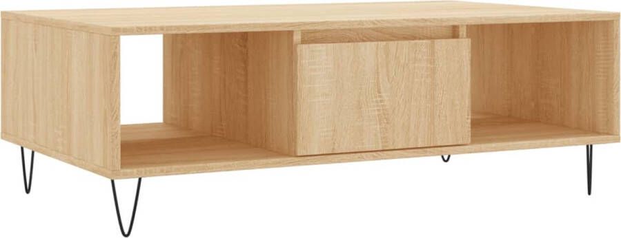 VidaXL -Salontafel-104x60x35-cm-bewerkt-hout-sonoma-eikenkleurig - Foto 3