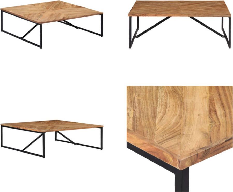 VidaXL Salontafel 110x110x36 cm massief acaciahout Bijzettafel Bijzettafels Bijzettafeltje Bijzettafeltjes