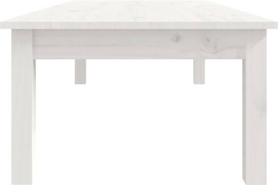 VidaXL -Salontafel-110x50x30-cm-massief-grenenhout-wit - Foto 2