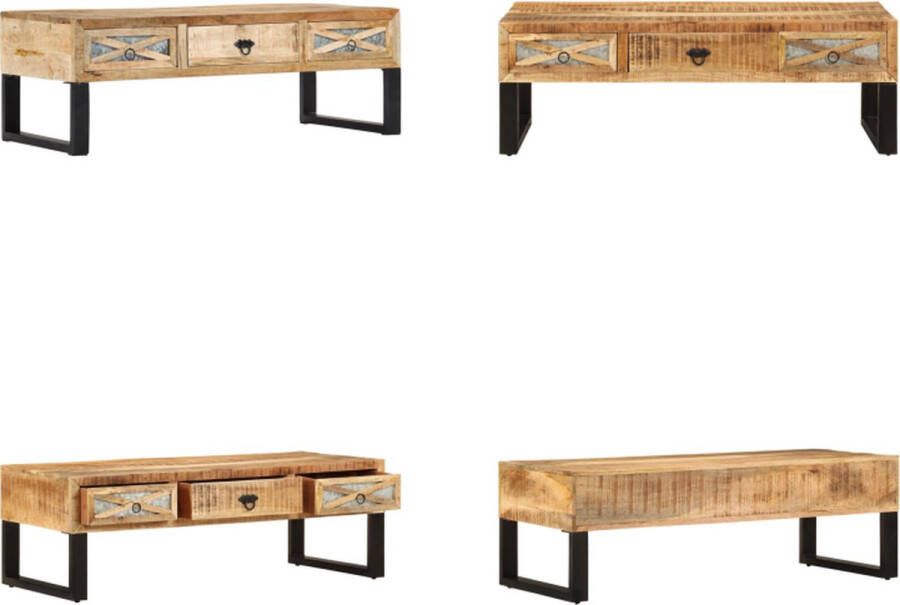 VidaXL Salontafel 110x50x38 cm massief mangohout Salontafel Salontafels Koffie Tafel Koffie Tafels