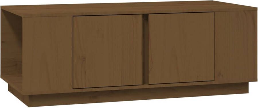 VidaXL -Salontafel-110x50x40-cm-massief-grenenhout-honingbruin - Foto 2