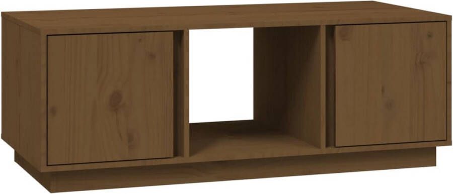 VidaXL -Salontafel-110x50x40-cm-massief-grenenhout-honingbruin - Foto 2