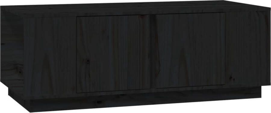 VidaXL -Salontafel-110x50x40-cm-massief-grenenhout-zwart - Foto 2