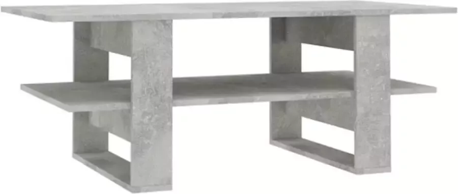 VidaXL -Salontafel-110x55x42-cm-bewerkt-hout-betongrijs - Foto 2