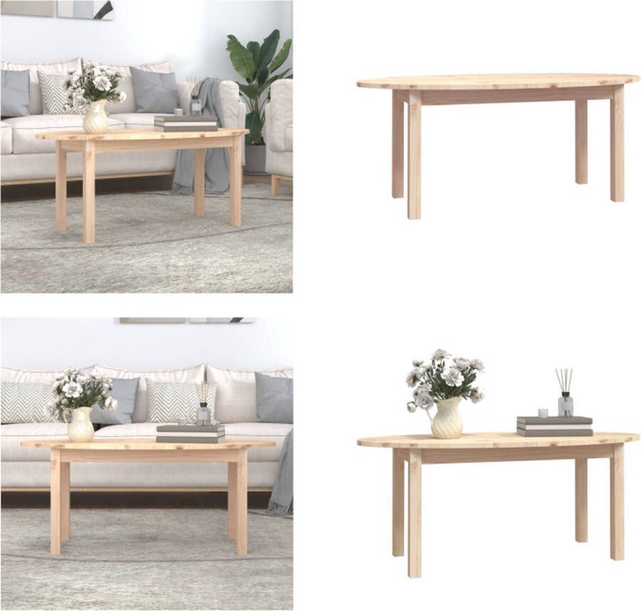 VidaXL Salontafel 110x55x45 cm massief grenenhout Salontafel Salontafels Tafel Bijzettafel