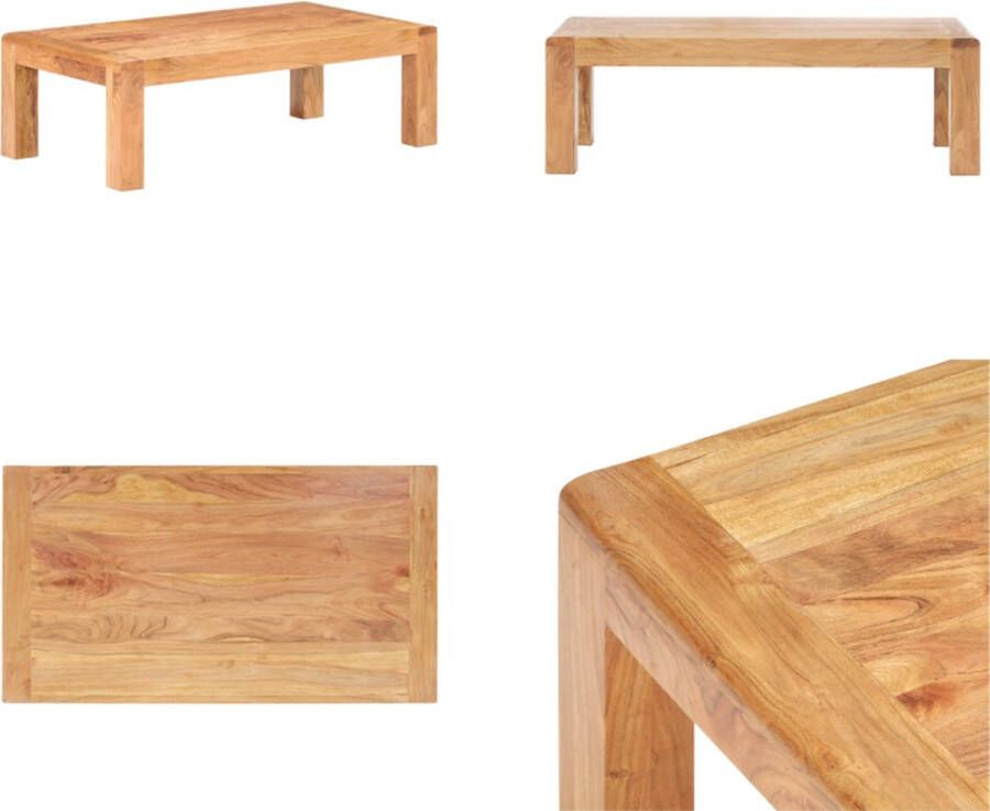 VidaXL Salontafel 110x60x35 cm acaciahout met honingafwerking Bijzettafel Bijzettafels Tafel Tafels