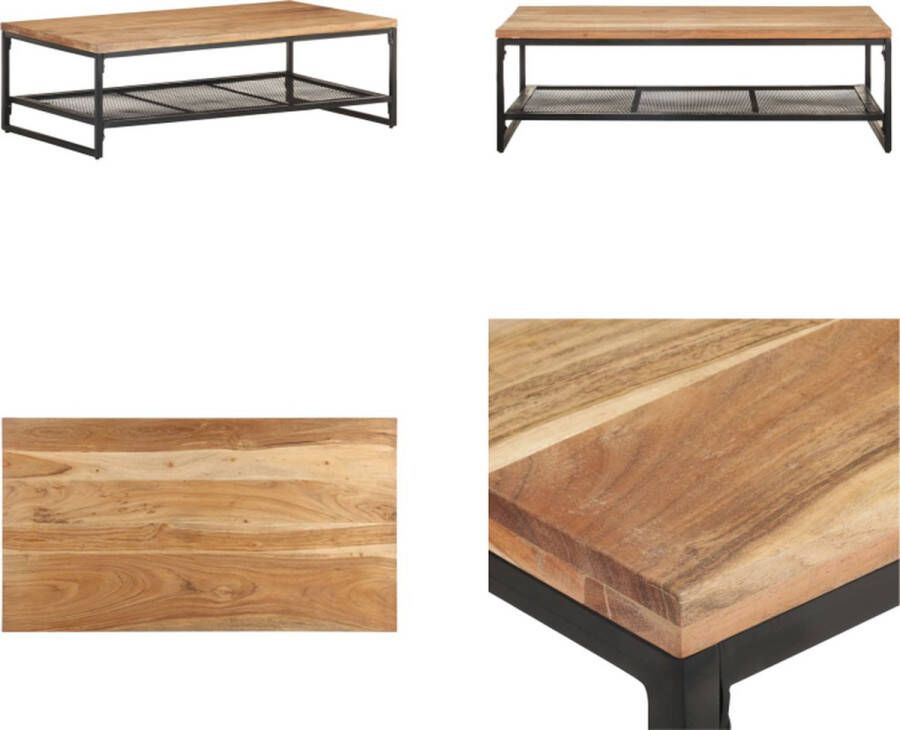 VidaXL Salontafel 110x60x35 cm massief acaciahout Salontafel Salontafels Tafel Tafels