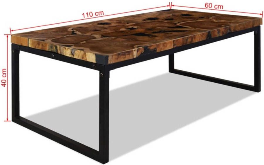 VidaXL -Salontafel-110x60x40-cm-teakhout-en-hars