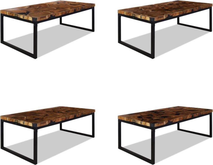 VidaXL -Salontafel-110x60x40-cm-teakhout-en-hars