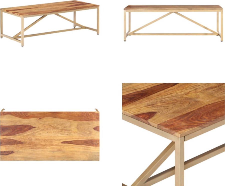 VidaXL -Salontafel-120x60x40-cm-massief-sheeshamhout - Foto 2