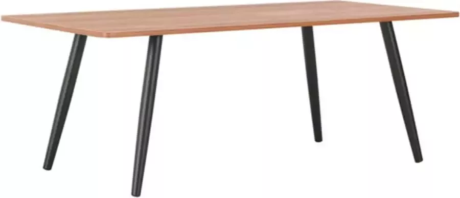 VidaXL Salontafel 120x60x46 Cm Zwart En Bruin