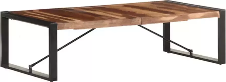 VIDAXL Salontafel 140x70x40 cm massief hout met sheesham afwerking - Foto 2