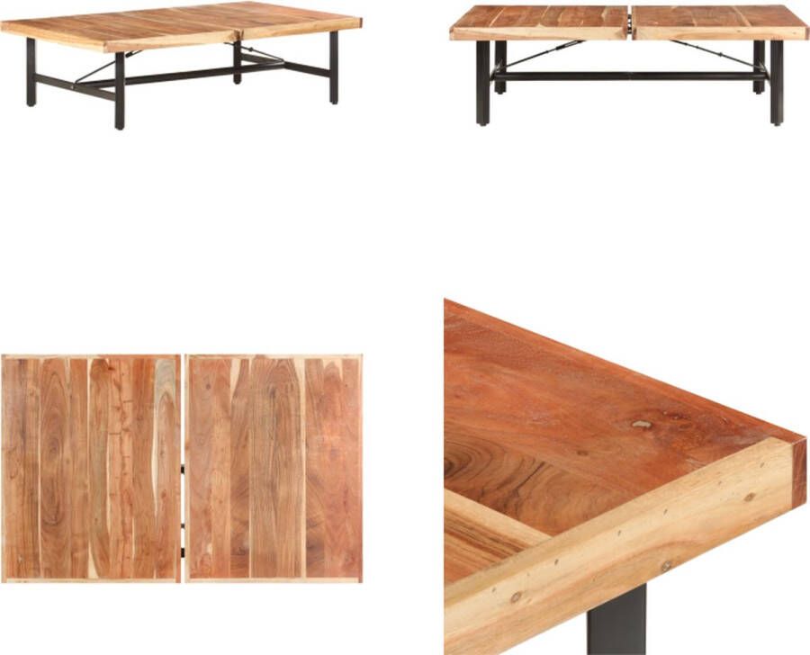 VidaXL Salontafel 142x90x42 cm massief acaciahout Salontafel Salontafels Houten Salontafel Houten Salontafels