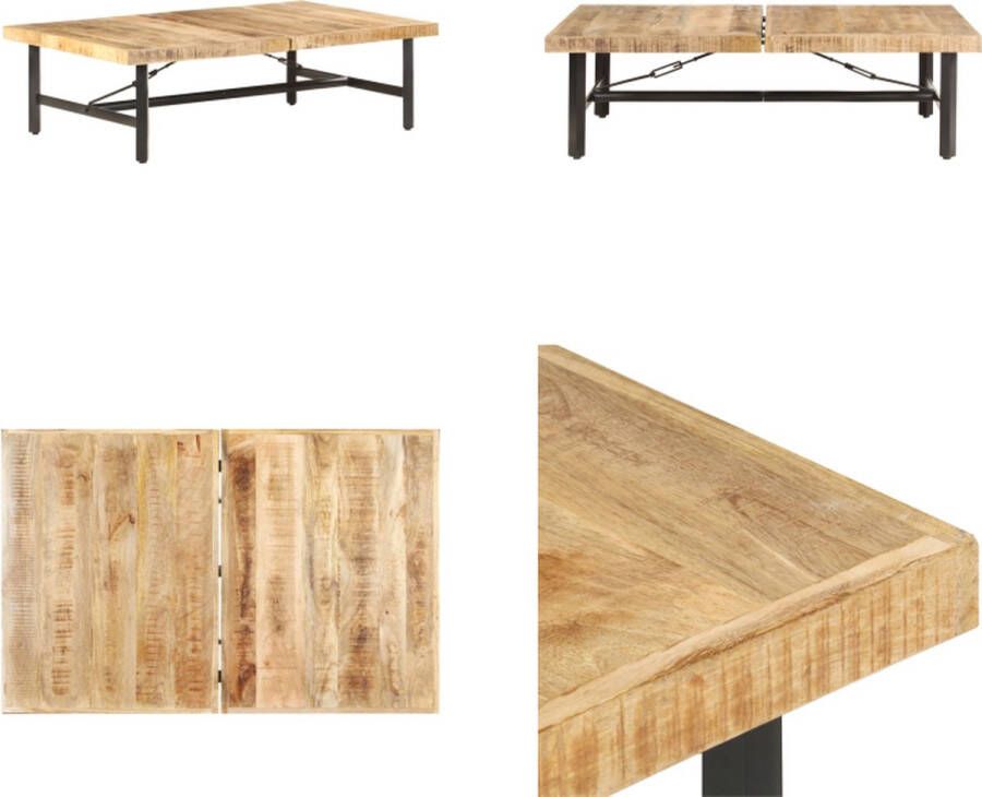 VidaXL Salontafel 142x90x42 cm massief mangohout Salontafel Salontafels Houten Salontafel Houten Salontafels