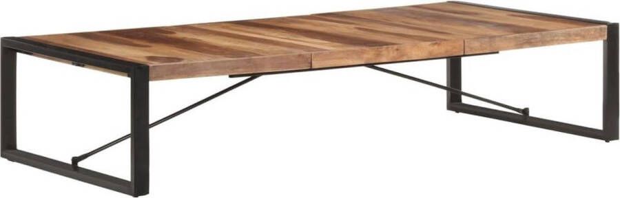 VidaXL Salontafel 180x90x40 cm massief hout met sheesham-afwerking